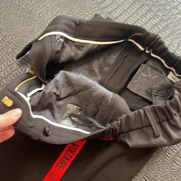 Zadig & Voltaire Pants Black & Red Stripe with Logo      Size 40 - Picture 7 of 7